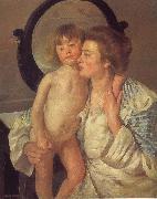 Mary Cassatt Mother and son painting